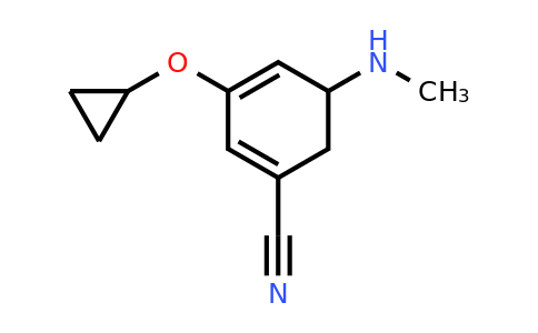 CAS 1243381-68-1 | 3-Cyclopropoxy-5-(methylamino)cyclohexa-1,3-dienecarbonitrile