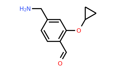 CAS 1243381-70-5 | 4-(Aminomethyl)-2-cyclopropoxybenzaldehyde