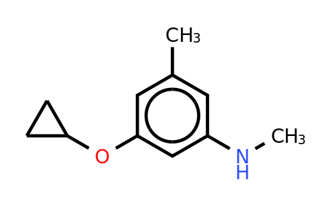 CAS 1243381-74-9 | 3-Cyclopropoxy-N,5-dimethylaniline