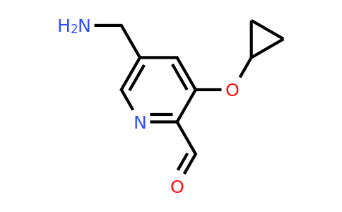 CAS 1243381-77-2 | 5-(Aminomethyl)-3-cyclopropoxypicolinaldehyde