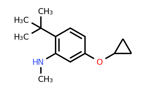 CAS 1243381-82-9 | 2-Tert-butyl-5-cyclopropoxy-N-methylaniline