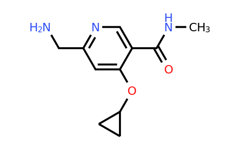 CAS 1243381-87-4 | 6-(Aminomethyl)-4-cyclopropoxy-N-methylnicotinamide