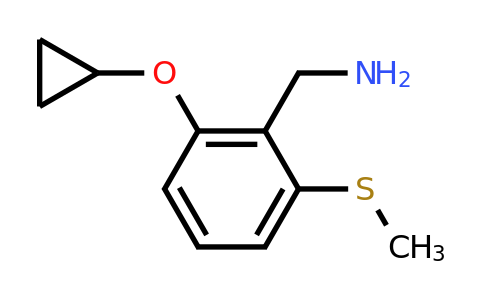 CAS 1243381-93-2 | (2-Cyclopropoxy-6-(methylthio)phenyl)methanamine