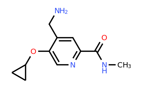 CAS 1243382-01-5 | 4-(Aminomethyl)-5-cyclopropoxy-N-methylpicolinamide