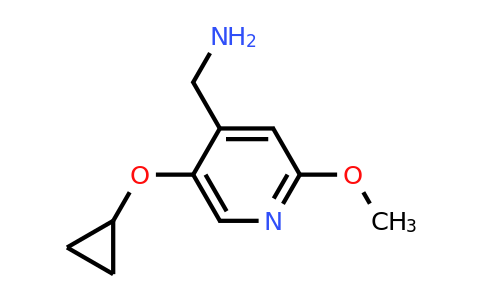 CAS 1243382-06-0 | (5-Cyclopropoxy-2-methoxypyridin-4-YL)methanamine