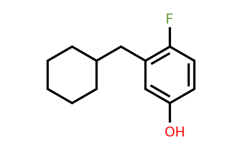 CAS 1243382-08-2 | 3-(Cyclohexylmethyl)-4-fluorophenol