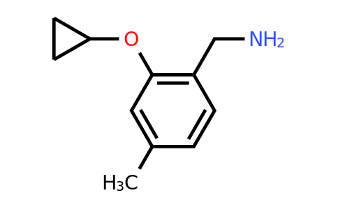 CAS 1243382-12-8 | (2-Cyclopropoxy-4-methylphenyl)methanamine