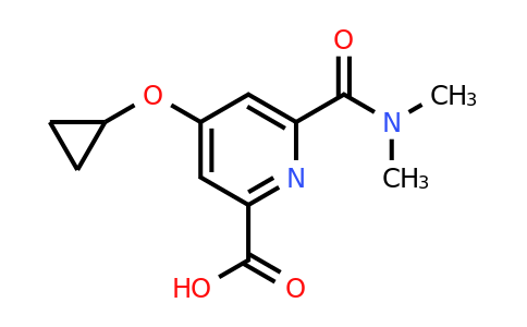 CAS 1243382-13-9 | 4-Cyclopropoxy-6-(dimethylcarbamoyl)picolinic acid