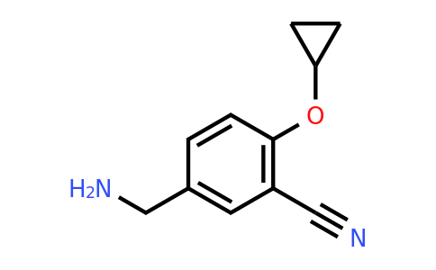CAS 1243382-18-4 | 5-(Aminomethyl)-2-cyclopropoxybenzonitrile