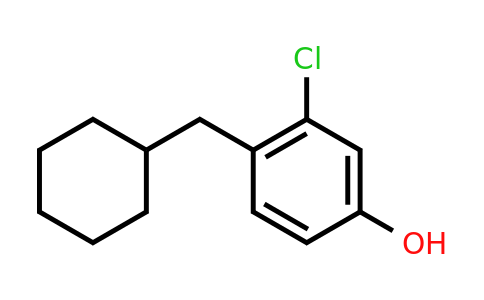 CAS 1243382-22-0 | 3-Chloro-4-(cyclohexylmethyl)phenol