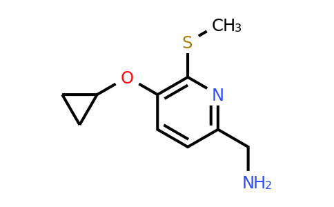 CAS 1243382-26-4 | (5-Cyclopropoxy-6-(methylthio)pyridin-2-YL)methanamine
