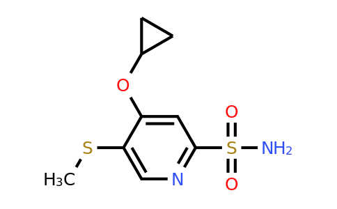 CAS 1243382-27-5 | 4-Cyclopropoxy-5-(methylthio)pyridine-2-sulfonamide