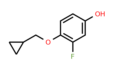 CAS 1243382-30-0 | 4-(Cyclopropylmethoxy)-3-fluorophenol