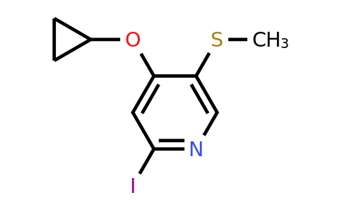 CAS 1243382-31-1 | 4-Cyclopropoxy-2-iodo-5-(methylsulfanyl)pyridine