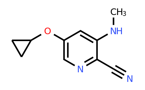 CAS 1243382-34-4 | 5-Cyclopropoxy-3-(methylamino)picolinonitrile