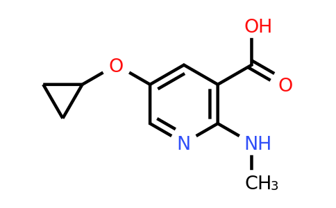 CAS 1243382-41-3 | 5-Cyclopropoxy-2-(methylamino)nicotinic acid