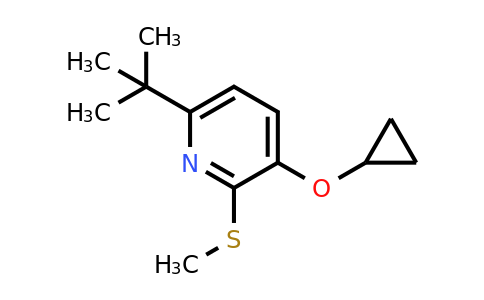 CAS 1243382-42-4 | 6-Tert-butyl-3-cyclopropoxy-2-(methylthio)pyridine