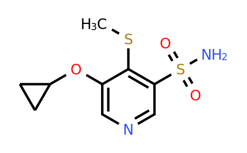 CAS 1243382-45-7 | 5-Cyclopropoxy-4-(methylthio)pyridine-3-sulfonamide
