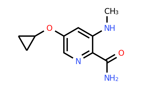 CAS 1243382-46-8 | 5-Cyclopropoxy-3-(methylamino)picolinamide