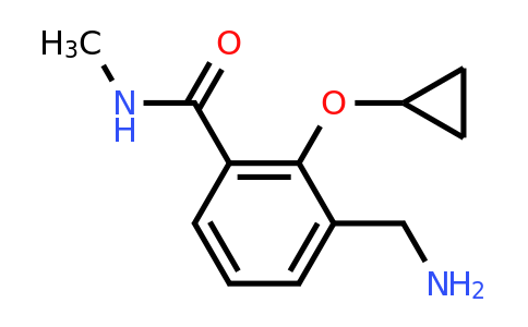 CAS 1243382-47-9 | 3-(Aminomethyl)-2-cyclopropoxy-N-methylbenzamide