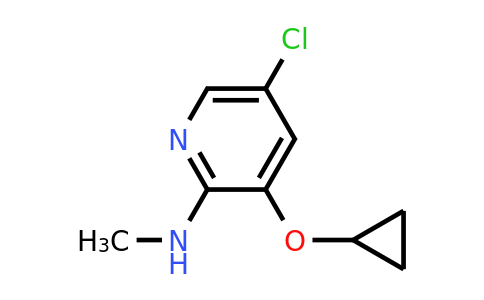 CAS 1243382-50-4 | 5-Chloro-3-cyclopropoxy-N-methylpyridin-2-amine