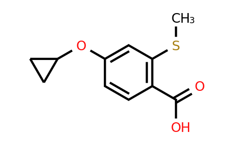 CAS 1243382-52-6 | 4-Cyclopropoxy-2-(methylthio)benzoic acid