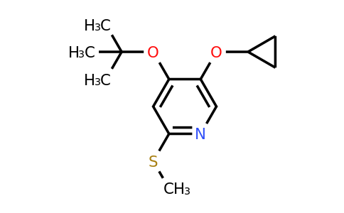 CAS 1243382-58-2 | 4-Tert-butoxy-5-cyclopropoxy-2-(methylthio)pyridine