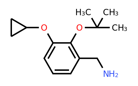 CAS 1243382-60-6 | (2-Tert-butoxy-3-cyclopropoxyphenyl)methanamine