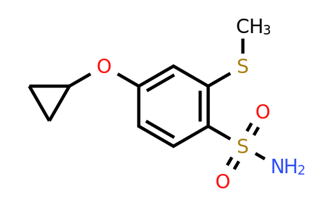 CAS 1243382-63-9 | 4-Cyclopropoxy-2-(methylthio)benzenesulfonamide