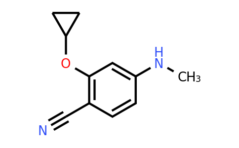 CAS 1243382-64-0 | 2-Cyclopropoxy-4-(methylamino)benzonitrile