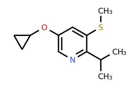 CAS 1243382-69-5 | 5-Cyclopropoxy-2-isopropyl-3-(methylthio)pyridine