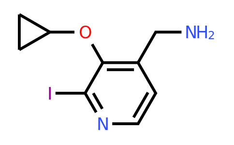 CAS 1243382-74-2 | (3-Cyclopropoxy-2-iodopyridin-4-YL)methanamine