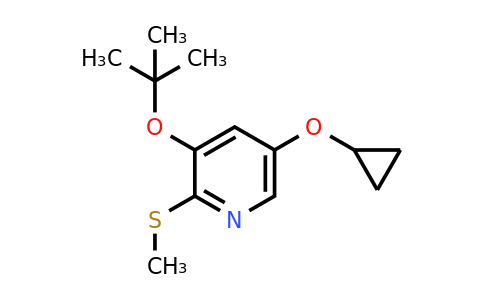 CAS 1243382-77-5 | 3-Tert-butoxy-5-cyclopropoxy-2-(methylthio)pyridine