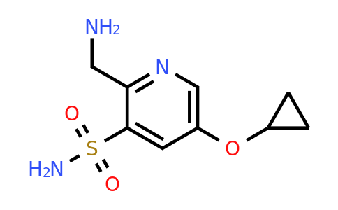 CAS 1243382-79-7 | 2-(Aminomethyl)-5-cyclopropoxypyridine-3-sulfonamide
