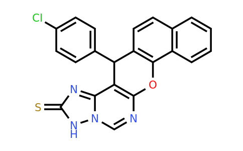CAS 1243382-80-0 | 14-(4-Chlorophenyl)-2,3-dihydro-14hbenzo[7,8]chromeno[3,2-E][1,2,4]triazolo[1,5-C]pyrimidine-2-thione