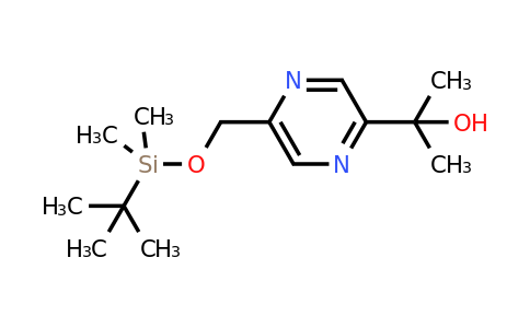 CAS 1243382-82-2 | 2-(5-((Tert-butyldimethylsilyloxy)methyl)pyrazin-2-YL)propan-2-ol