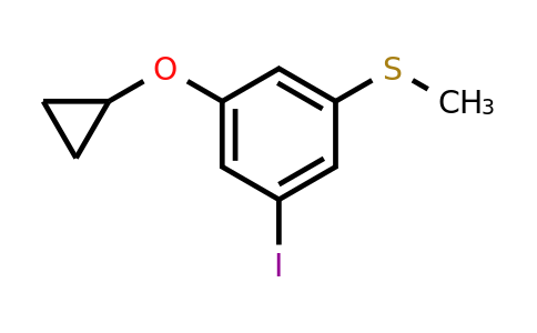 CAS 1243382-86-6 | (3-Cyclopropoxy-5-iodophenyl)(methyl)sulfane