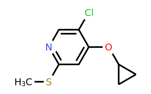 CAS 1243382-87-7 | 5-Chloro-4-cyclopropoxy-2-(methylsulfanyl)pyridine