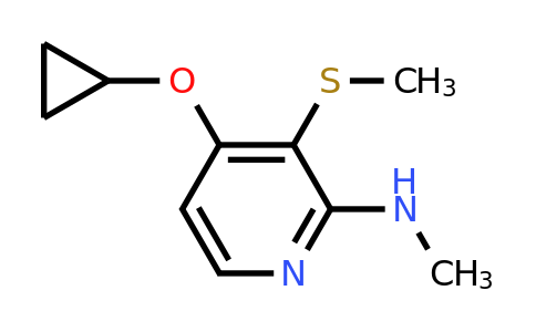 CAS 1243382-93-5 | 4-Cyclopropoxy-N-methyl-3-(methylsulfanyl)pyridin-2-amine