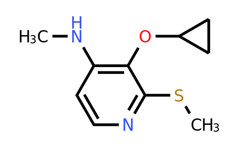 CAS 1243382-95-7 | 3-Cyclopropoxy-N-methyl-2-(methylsulfanyl)pyridin-4-amine