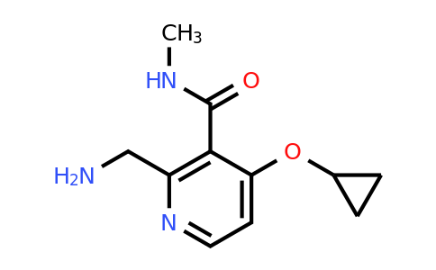CAS 1243382-96-8 | 2-(Aminomethyl)-4-cyclopropoxy-N-methylnicotinamide