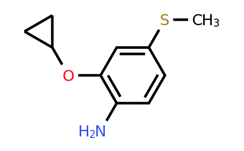 CAS 1243383-00-7 | 2-Cyclopropoxy-4-(methylsulfanyl)aniline