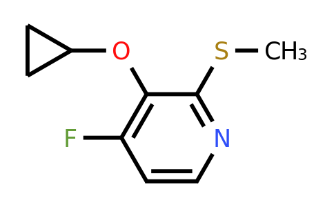 CAS 1243383-01-8 | 3-Cyclopropoxy-4-fluoro-2-(methylsulfanyl)pyridine