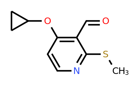 CAS 1243383-11-0 | 4-Cyclopropoxy-2-(methylsulfanyl)pyridine-3-carbaldehyde