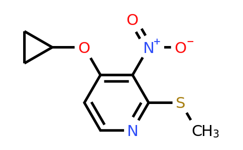CAS 1243383-20-1 | 4-Cyclopropoxy-2-(methylthio)-3-nitropyridine
