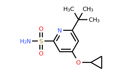 CAS 1243383-25-6 | 6-Tert-butyl-4-cyclopropoxypyridine-2-sulfonamide