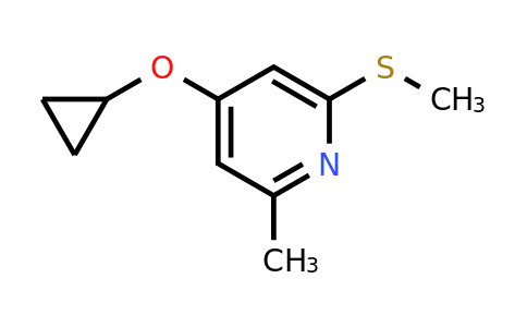 CAS 1243383-27-8 | 4-Cyclopropoxy-2-methyl-6-(methylsulfanyl)pyridine