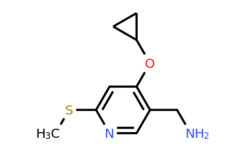 CAS 1243383-28-9 | (4-Cyclopropoxy-6-(methylthio)pyridin-3-YL)methanamine