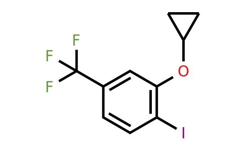 CAS 1243383-31-4 | 2-Cyclopropoxy-1-iodo-4-(trifluoromethyl)benzene