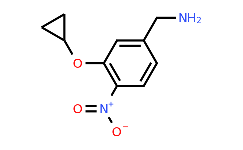 CAS 1243383-32-5 | (3-Cyclopropoxy-4-nitrophenyl)methanamine